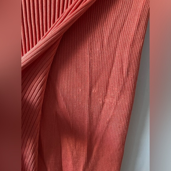 Ronny KOBO Coral Ribbed Asymmetrical Skirt - Picture 3 of 9